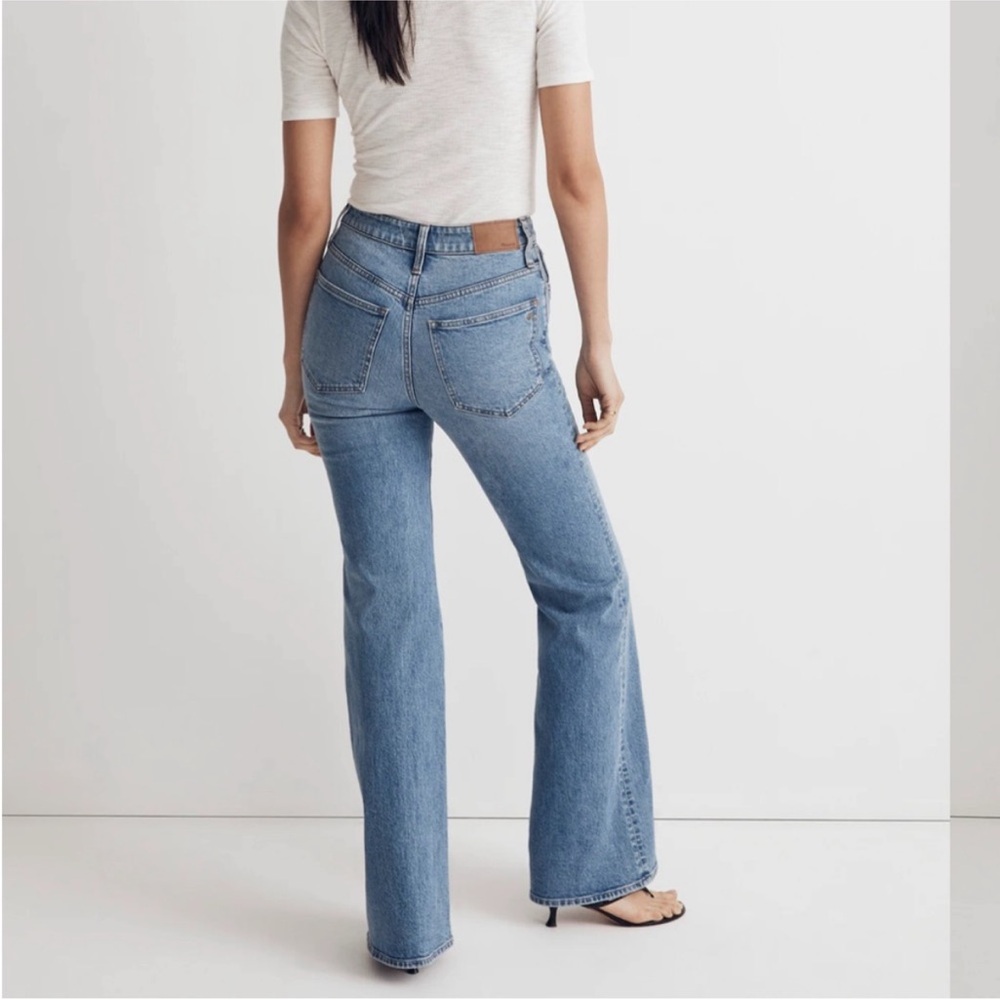 Madewell The Perfect Vintage Flare Jean Medium Light Blue 31 - Picture 4 of 11